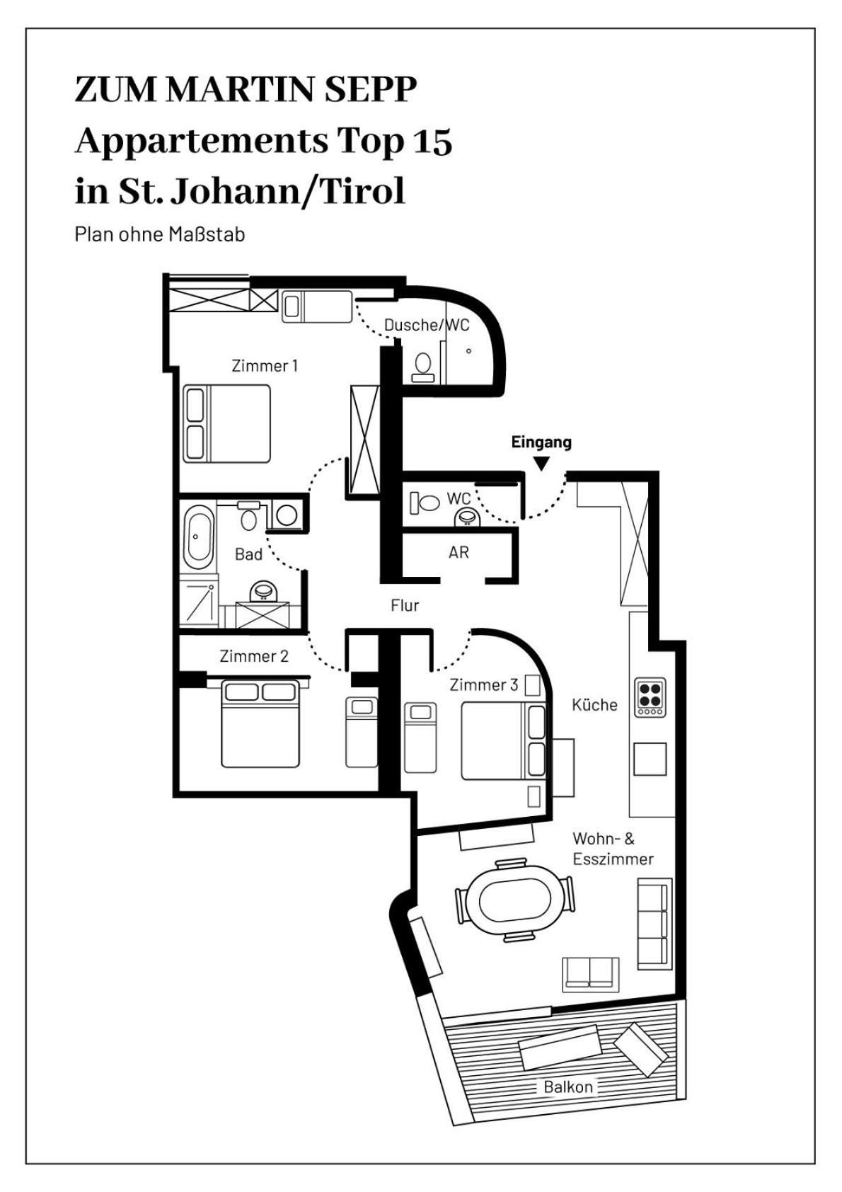 Zum Martin Sepp Appartements Im Martinshof St. Johann in Tirol Kültér fotó